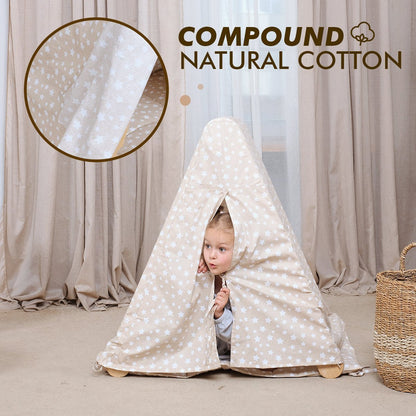 Play Tent Cover With Mat for Climbing Triangle Ladder