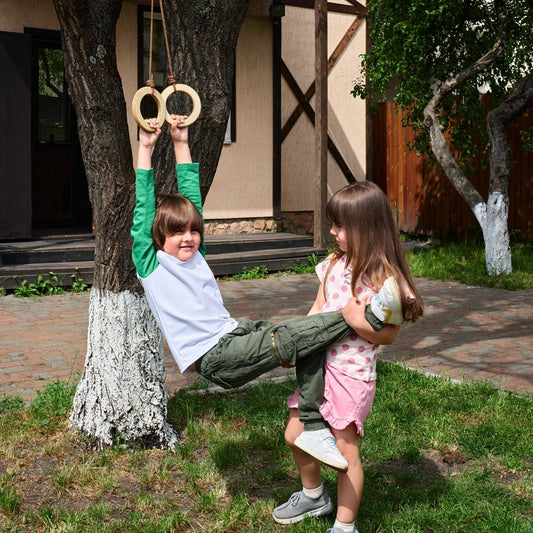 Wooden Gymnastic Rings for Kids